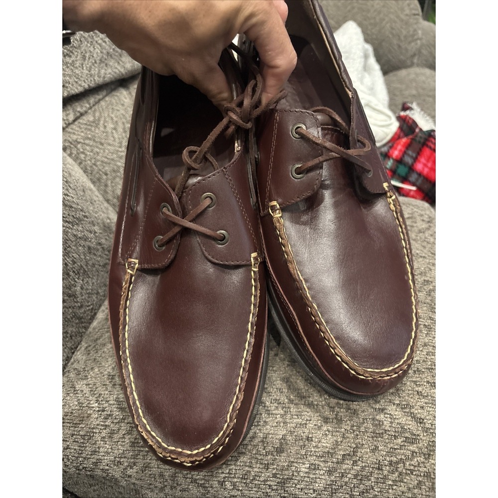 Hitchcock Mahogany Canoe Boat Shoes Size 14